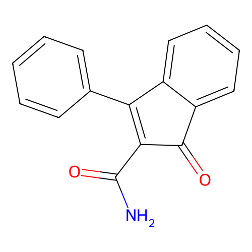 1-Oxo-3-phenyl-1h-indene-2-carboxamide structure