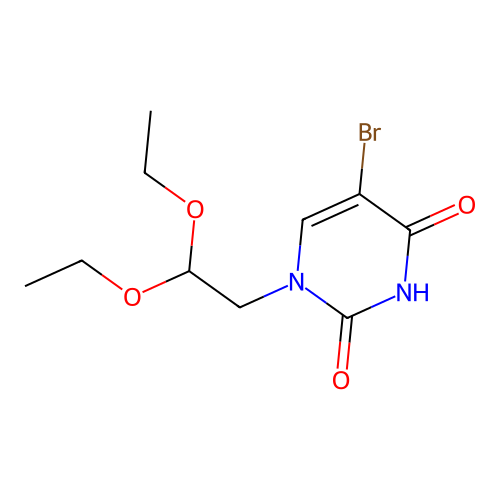 5-Bromo-1-(2,2-diethoxyethyl)pyrimidine-2,4(1h,3h)-dione structure