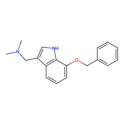 7-Benzyloxygramine structure