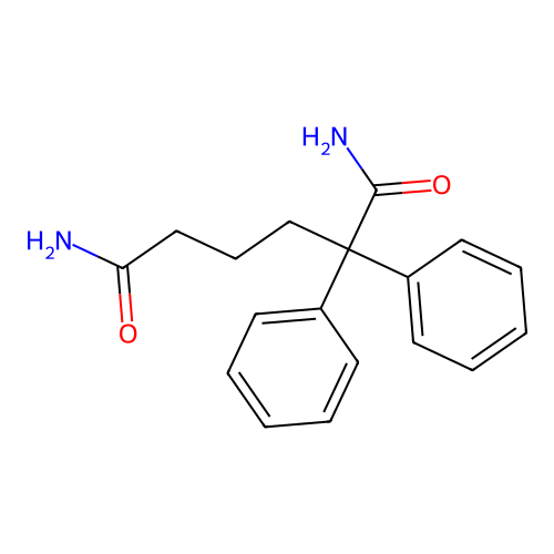 2,2-Diphenylhexanediamide structure