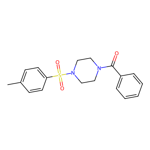 {4-[(4-Methylphenyl)sulfonyl]piperazino}(phenyl)methanone structure