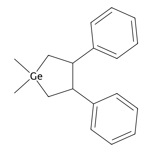 1,1-Dimethyl-3,4-diphenylgermolane structure