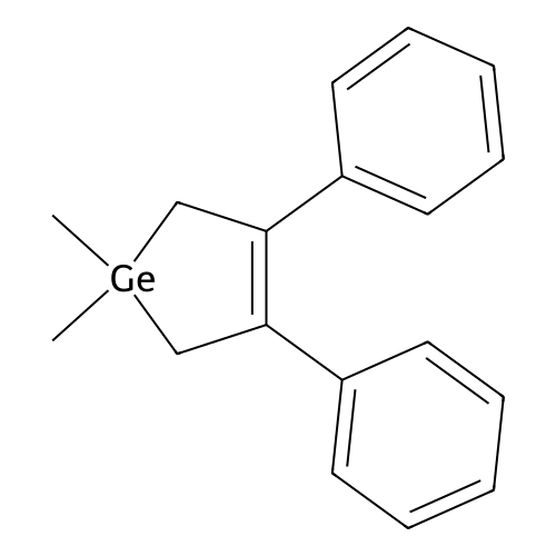 1,1-Dimethyl-3,4-diphenyl-2,5-dihydro-1H-germole structure