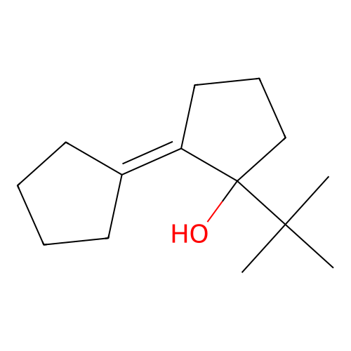 1-tert-Butyl-2-(cyclopentylidene)cyclopentan-1-ol structure