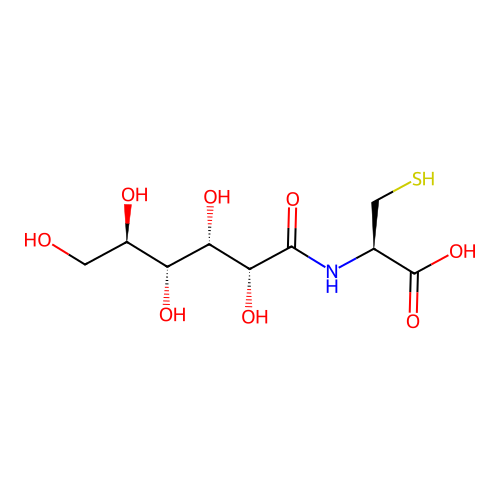 N-D-Gluconoyl-L-cysteine structure