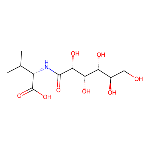 N-D-Gluconoyl-L-valine structure