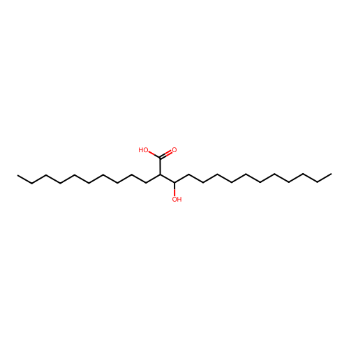 2-Decyl-3-hydroxytetradecanoic acid structure