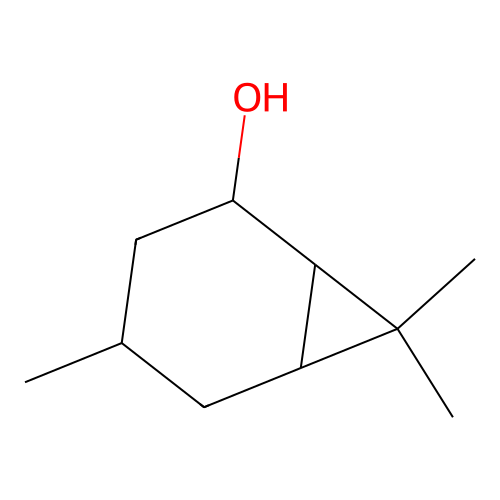 Bicyclo[4.1.0]heptan-2-ol, 4,7,7-trimethyl- structure