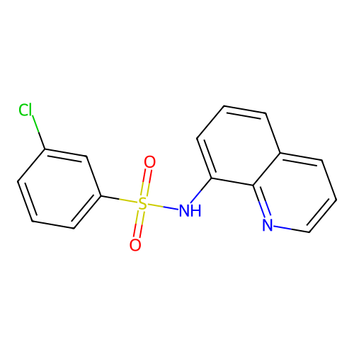 3-Chloro-N-quinolin-8-yl-benzenesulfonamide structure