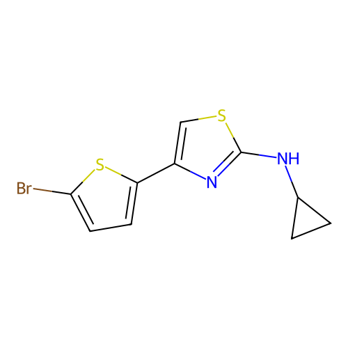 4-(5-Bromothiophen-2-yl)-N-cyclopropylthiazol-2-amine structure
