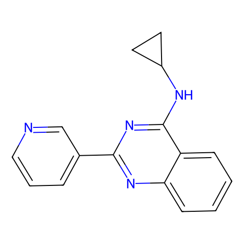 N-Cyclopropyl-2-(pyridin-3-YL)quinazolin-4-amine structure