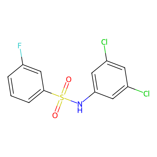 N-(3,5-dichlorophenyl)-3-fluorobenzenesulfonamide structure