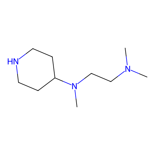 N,N,N'-trimethyl-N'-piperidin-4-ylethane-1,2-diamine structure
