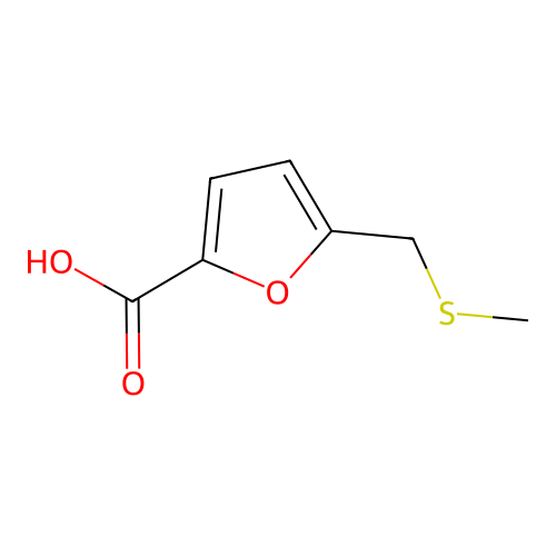 5-[(Methylthio)methyl]-2-furoic acid structure
