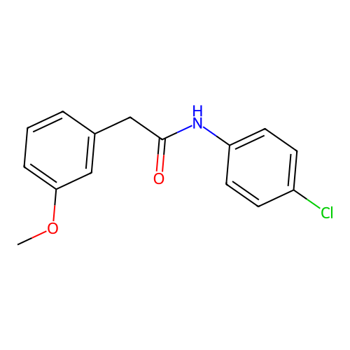 N-(4-chlorophenyl)-3-methoxyphenylacetamide structure