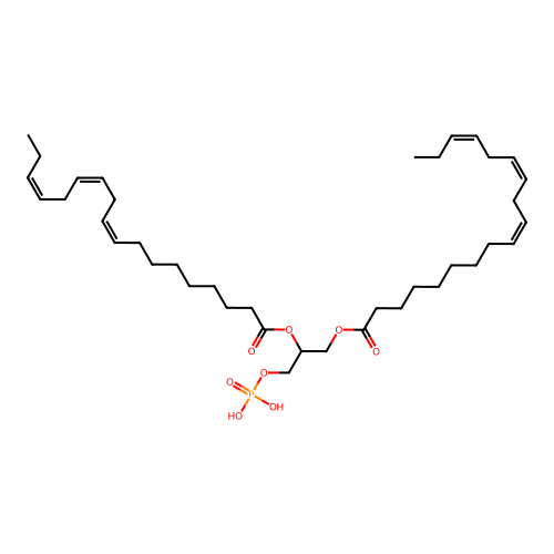 3-(Phosphonooxy)-1,2-propanediyl bis((9Z,12Z,15Z)-9,12,15-octadecatrienoate) structure