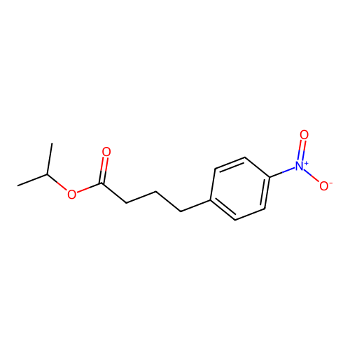Isopropyl 4-(4-nitrophenyl)butyrate structure