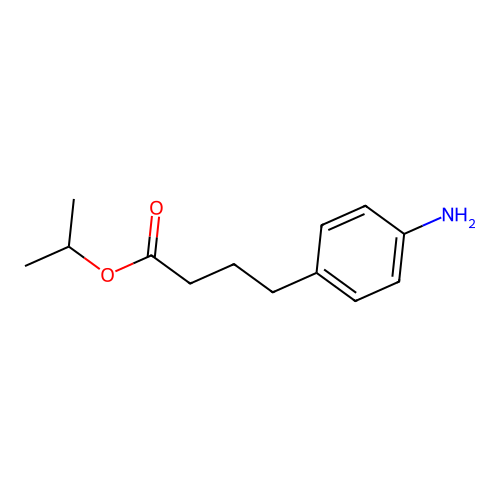 1-Methylethyl 4-aminobenzenebutanoate structure