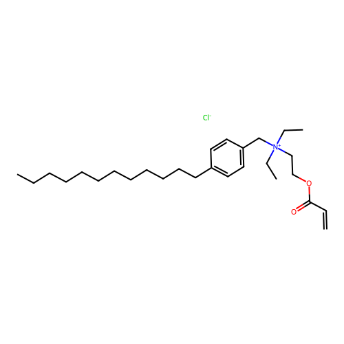 (p-Dodecylbenzyl)diethyl(2-((1-oxoallyl)oxy)ethyl)ammonium chloride structure