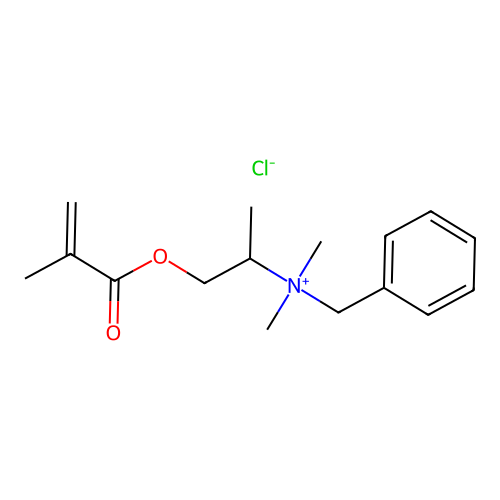Benzyldimethyl(methyl-2-((2-methyl-1-oxoallyl)oxy)ethyl)ammonium chloride structure