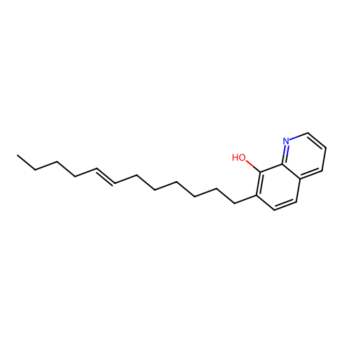 7-(7-Dodecenyl)quinolin-8-ol structure
