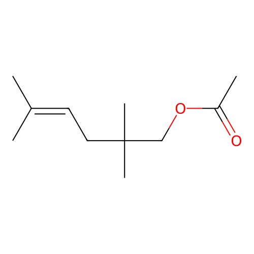 2,2,5-Trimethylhex-4-enyl acetate structure