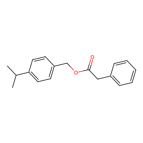 Benzeneacetic acid, (4-(1-methylethyl)phenyl)methyl ester structure