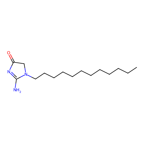 2-amino-3-dodecyl-4H-imidazol-5-one structure
