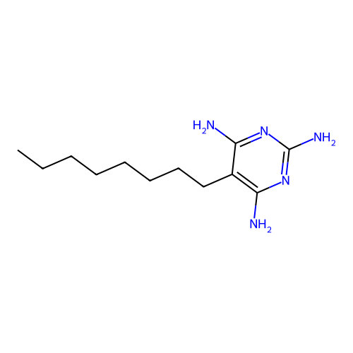 5-Octylpyrimidine-2,4,6-triamine structure