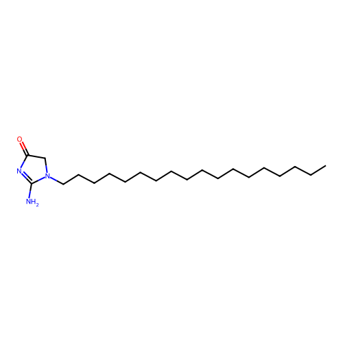 2-Amino-1-octadecyl-1,5-dihydro-4H-imidazol-4-one structure