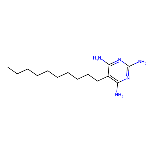 5-Decylpyrimidine-2,4,6-triamine structure