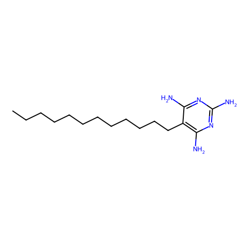 5-Dodecylpyrimidine-2,4,6-triamine structure