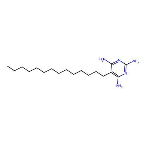 5-Tetradecylpyrimidine-2,4,6-triamine structure