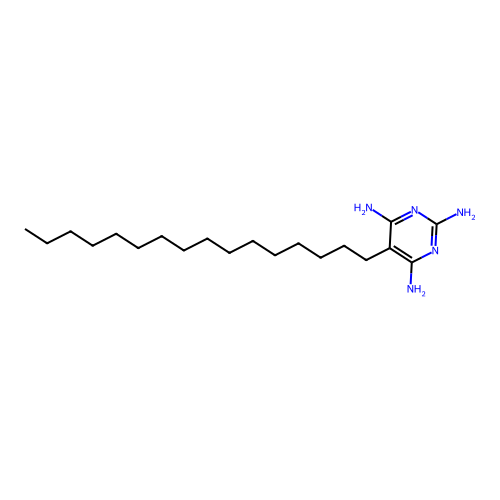 5-Hexadecylpyrimidine-2,4,6-triamine structure