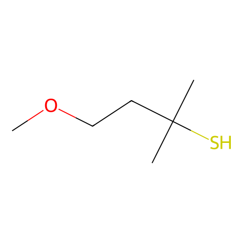 4-Methoxy-2-methyl-2-butanethiol structure