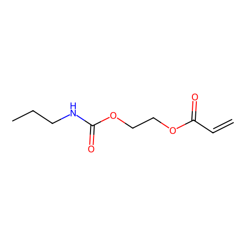 2-[[(Propylamino)carbonyl]oxy]ethyl acrylate structure
