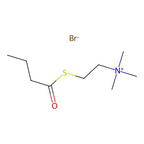 (2-(Butyrylthio)ethyl)trimethylammonium bromide structure