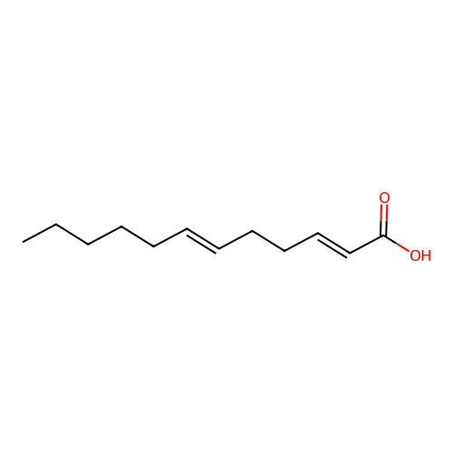 Dodeca-2,6-dienoic acid structure