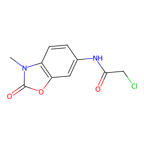 2-Chloro-N-(3-methyl-2-oxo-2,3-dihydro-benzooxazol-6-yl)-acetamide structure