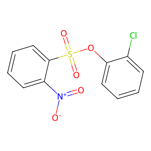 Chlorophenyl 2-nitrobenzenesulphonate structure
