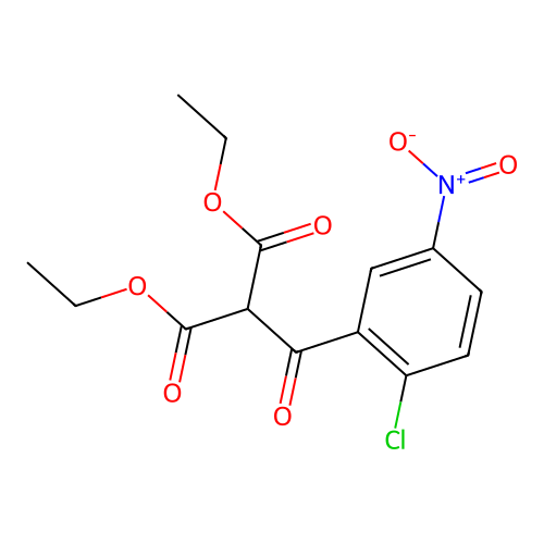 Diethyl (2-chloro-5-nitrobenzoyl)malonate structure