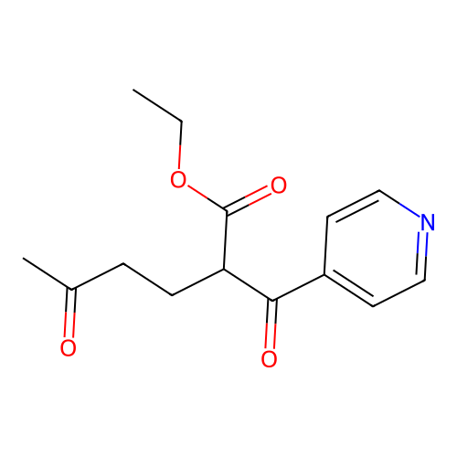 Ethyl 2-(isonicotinoyl)-5-oxohexanoate structure