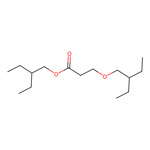 2-Ethylbutyl 3-(2-ethylbutoxy)propanoate structure