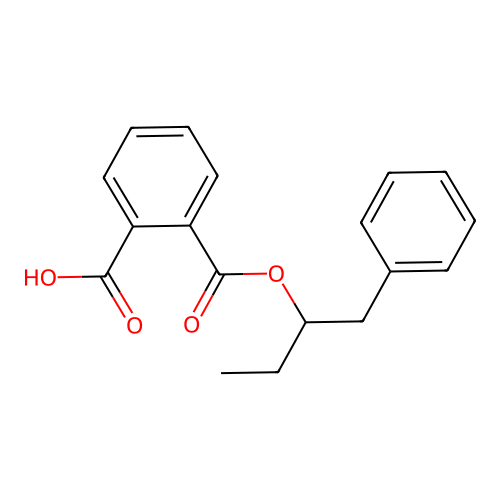 1,2-Benzenedicarboxylic acid, 1-ethyl-2-phenylethyl ester structure