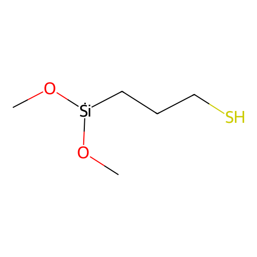 3-(Dimethoxysilyl)propane-1-thiol structure
