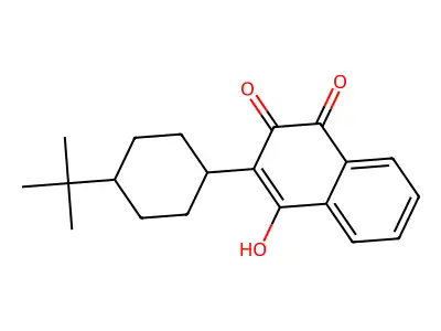 2-(4-(1,1-Dimethylethyl)cyclohexyl)-3-hydroxy-1,4-naphthalenedione structure