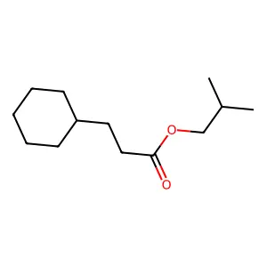 Isobutyl cyclohexylpropionate structure
