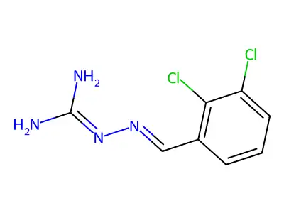 2-[(2,3-Dichlorophenyl)methylideneamino]guanidine structure