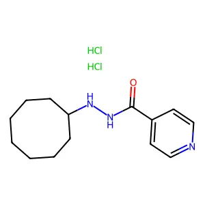 Isonicotinic acid, 2-cyclooctylhydrazide, dihydrochloride structure