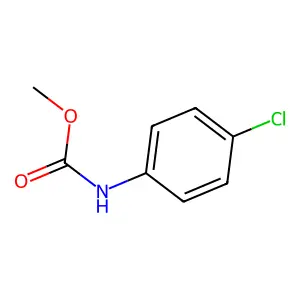 Carbamic acid, (4-chlorophenyl)-, methyl ester structure